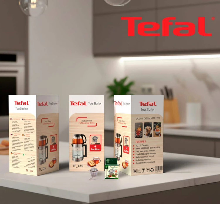 چایساز روهمی تفال- وارمردار مدل TF-124 همراه با یک عدد صافی دمنوش