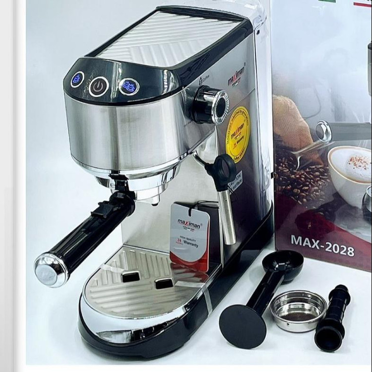 اسپرسوساز مکسی من مدل MAX2028 ظرفیت ۱.۵ لیتر ۱۵ بار