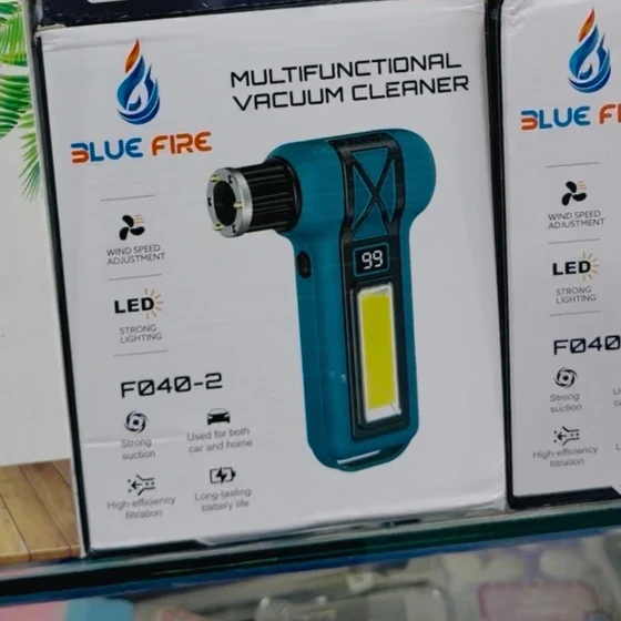 جت فن و جارو شارژی دو کاره F040 برند Blue Fire