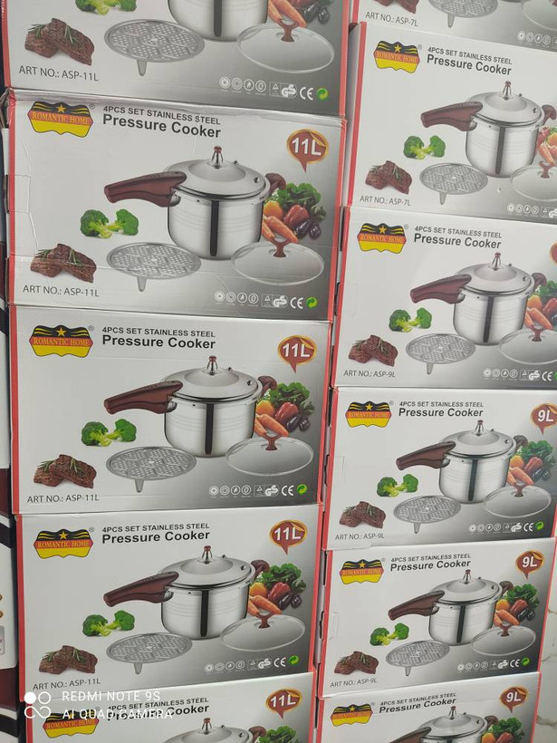زودپز تک دسته سه کاره رومانتیک 9 لیتر مدل ASP-9L
