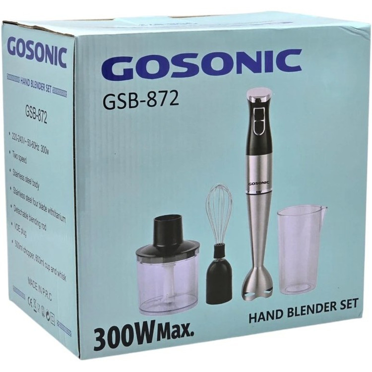 گوشت کوب برقی گوسونیک مدل GSB872 ظرفیت ۰.۵ لیتر چند کاره