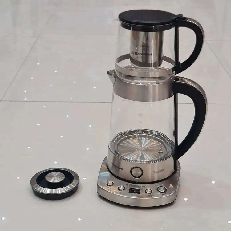 چای ساز همیلتون مدل HTS-999 با کتری پیرکس