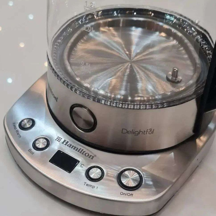 چای ساز همیلتون مدل HTS-999 با کتری پیرکس