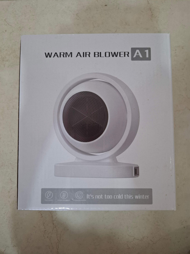 بخاری برقی و گرمکن رومیزی مدل Warm Air Blower A1 (فن هیتر mini رومیزی قابل حمل)